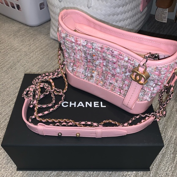 Chanel Pink Tweed Small Gabrielle - Picture 2 of 12